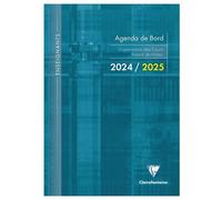 CLAIREFONTAINE 3099C - Un Agenda de bord 2024/2025 - A4 (21x29,7cm-) - 116 pages pré-imprimées (organisation de cours, planning, relevé de notes) + protège cahier - couleur aléatoire