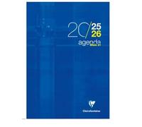 Clairefontaine - Agenda When 21 - Septembre 2025 à Septembre 2026 - Format 21 x 29,7 cm - 1 Semaine Sur 2 Pages - Couleur Bleu