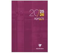 Clairefontaine - Agenda When 21 - Septembre 2025 à Septembre 2026 - Format 21 x 29,7 cm - 1 Semaine Sur 2 Pages - Couleur Violet