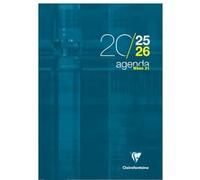 Clairefontaine - Agenda When 21 - Septembre 2025 à Septembre 2026 - Format 21 x 29,7 cm - 1 Semaine Sur 2 Pages - Couleur Vert