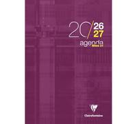 Clairefontaine - Agenda When 21 - Septembre 2025 à Septembre 2026 - Format 21 x 29,7 cm - 1 Semaine Sur 2 Pages - Couleur Violet