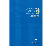 Clairefontaine - Agenda When 21 - Septembre 2026 à Septembre 2027 - Format 21 x 29,7 cm - 1 Semaine Sur 2 Pages - Couleur Bleu