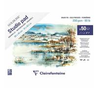 Clairefontaine Aquarelle Croquis Pad Goldline Studio Pad (200g / M2, 50 Pcs) 30x40 Cm,, Aquarelle Papiers, Carnets De Croquis, Art Fournitures