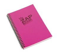 Clairefontaine Bloc 1/2 Zap Book Dos Spiralé Grand Côté A5 160 Pages Unies Couvertures Papier Assorties