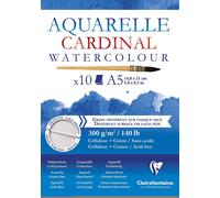 Clairefontaine Bloc Cardinal Collé 2 Grains A5 10f 300g