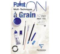 Clairefontaine Bloc Paint'on À Grain Encollé A2 20f 250g