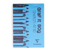 Clairefontaine - Ref 96629C - Carnet de croquis Graf'It Drawing (80 feuilles) - Format A7 (74 x 105 mm), papier à dessin 90 g/m², feuilles microperforées - Couleurs assorties (1 pièce)