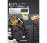 Clairefontaine Bloc Pastelmat N°6 18x24 12f Anthracite 360g