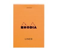 Clairefontaine Bloc Rhodia Orange N°11 7,4x10,5 80f Agrafées 80g Ligné