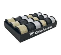 Clairefontaine Bolduc Sur Bobine "Fantasy", Glitter 0,000000 Noir