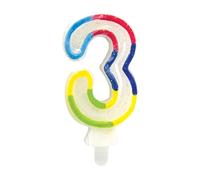 CLAIREFONTAINE Bougie chiffre, 3