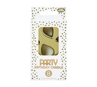 Clairefontaine Bougie chiffre 8 - Or