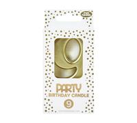 CLAIREFONTAINE Bougie chiffre Or, 9