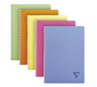 Clairefontaine Cahier à spirale Linicolor A4 21 x 29,7 cm 90 g Petits carreaux 5x5 100 pages