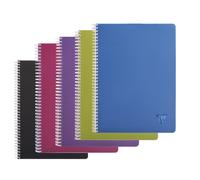 Clairefontaine Cahier Linicolor Fresh A4 180 p. Petits carreaux Couverture polypro Couleur aléatoire