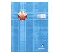 Clairefontaine Cahier agrafé déficients visuels A4 96p grands carreaux 2,5mm Couleur aléatoire
