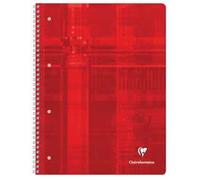 Clairefontaine Cahier spiralé 8252C DIN A4 quadrillé 80 pages trié par couleur