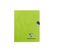 CLAIREFONTAINE Cahier piqûre 96 pages 17x22cm Seyès. 6 couvertures assorties