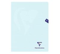 Clairefontaine 308361C Un Cahier Agrafé Mimesys PASTEL - 24x32 cm - 96 Pages Grands Carreaux - Papier Blanc 90 g - Couverture Polypro Opaque - Couleur Aléatoire