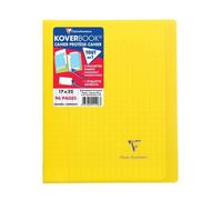 Clairefontaine Cahier agrafé Koverbook 17x22cm – 96 p. grands carreaux – 90 g – couverture polypro