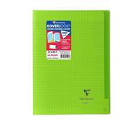 Clairefontaine Cahier agrafé Koverbook A4 21x29,7 cm 96 pages grands carreaux Papier blanc 90 g Vert