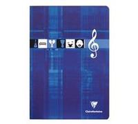 Clairefontaine Cahier agrafé musique et chants 3117C A4 48 p. grands carreaux & portées Papier 90 g