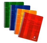 CLAIREFONTAINE Cahier reliure intégrale 17x22 100p 90g papier velouté séyès