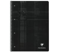 Clairefontaine 82510C Un Cahier à Spirale Perforé - A4+ 22,5x29,7 cm - 160 Pages Détachables Unies Blanches - Papier 90 g - Couverture Carte Pelliculée Couleur Aléatoire