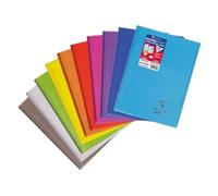 Clairefontaine Cahier à spirale Koverbook A4 160 p. grands carreaux 90 g couverture polypro
