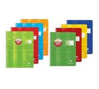 Clairefontaine 68396C Un Cahier à Spirale Déficients Visuels - 24x32 cm - 100 Pages Grands Carreaux Noirs Agrandis 10/10 - Papier Blanc 90 g - Couverture Carte Pelliculée - Couleur Aléatoire