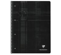 Clairefontaine 82510C Un Cahier à Spirale Perforé - A4+ 22,5x29,7 cm - 160 Pages Détachables Unies Blanches - Papier 90 g - Couverture Carte Pelliculée Couleur Aléatoire