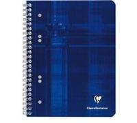 Clairefontaine Cahier à spirale 8572C A5+ 16x21 cm 160 pages détachables petits carreaux 90 g