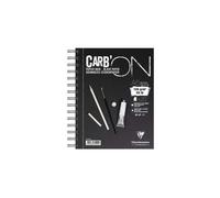 Clairefontaine Carb'On Bloc à spirale A5 papier noir 120 g/m² 20 feuilles