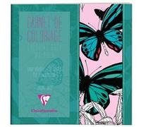 Clairefontaine - Carnet de coloriage pour adultes 20x20cm - Modèle : Papillons G