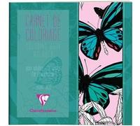 CLAIREFONTAINE Carnet de coloriage pour adultes, 36P 20x20cm Papillon G