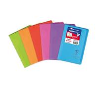 CLAIREFONTAINE Carnet KOVERBOOK reliure piqûre couv PP 9x14cm 96 pages petits carreaux. Coloris assortis