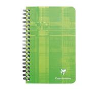 Clairefontaine 68682C Un Carnet à Spirale - 11x17 cm - 100 Pages Petits Carreaux - Papier Blanc 90 g - Couverture Carte Pelliculée Couleur Aléatoire