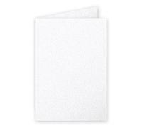 Clairefontaine Carte 210g Pliée 110x155 Blanc Irisé Pqt 25