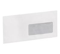 Clairefontaine Enveloppe blanche Premium DL 110 x 220 mm 90g fenêtre 45 x 100 mm - autocollante bande protectrice - Lot de 250