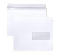 Clairefontaine Enveloppes Clairalfa Auto-adhésives 162 x 229 mm Boîte de 250 Blanc