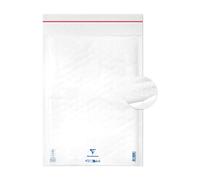 Clairefontaine 7356C - Paquet de 10 Pochettes Blanches Matelassées de Film à Bulles 300x440 mm - 90g/m²
