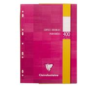 Clairefontaine - Copie Double Blanche A4 5x5 90g Perforee - Etui De 100 G