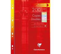 Clairefontaine Copies Doubles Couleur Ass. 21x29,7 60p Rose, 60p Bleu 40p Vert, 40p Jaune