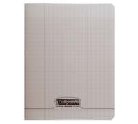 Clairefontaine Couv Polypro, Cahier Piqué Gris 24x32cm 48p Séyès 90g