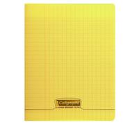 Clairefontaine Couv Polypro, Cahier Piqué Jaune 17x22cm 96p Séyès 90g