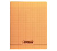 Clairefontaine Couv Polypro, Cahier Piqué Orange 17x22cm 48p Séyès 90g