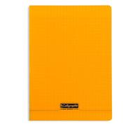 Clairefontaine Couv Polypro, Cahier Piqué Orange 21x29,7cm 96p Séyès 90g