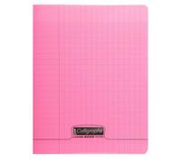 Clairefontaine Couv Polypro, Cahier Piqué Rose 17x22cm 48p Séyès 90g
