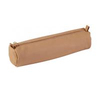 Clairefontaine Trousse scolaire ronde 8303C Ø 3,5 x 18 cm cuir véritable beige