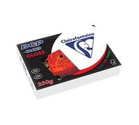 DCP - Brillant - enduit - blanc - A4 (210 x 297 mm) - 250 g/m² - 250 feuille(s) papier uni